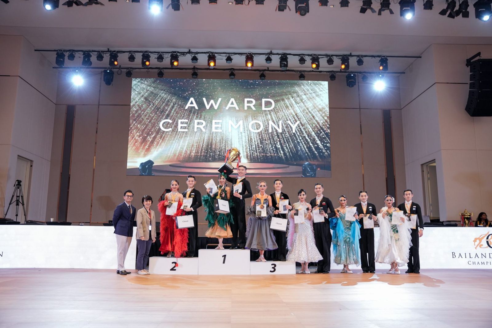 Award ceremony at the Bailando Open Championships 2026